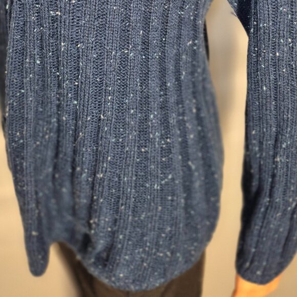 HANNAH Acrylic sweater, Turquoise with white specks in size LG. - Picture 4 of 16